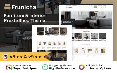 Frunicha - Prestashopová šablona pro obchod s nábytkem a interiérovým designem