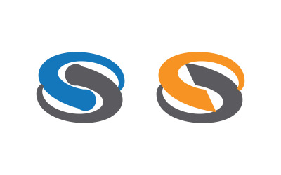 S Letter Logo business Icon illustration design Template v.34
