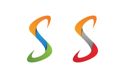 S Letter Logo business Icon illustration design Template v.35