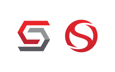S Letter Logo business Icon illustration design Template v.38