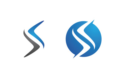 S Letter Logo business Icon illustration design Template v.39