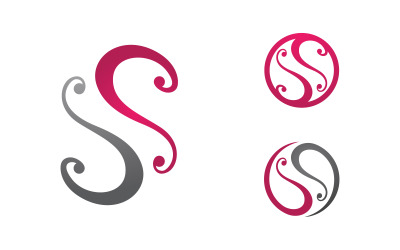 S Letter Logo business Icon illustration design Template v.45
