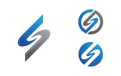 S Letter Logo business Icon illustration design Template v.46