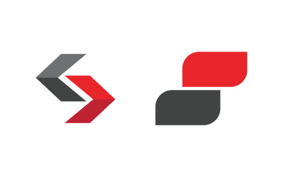 S Letter Logo business Icon illustration design Template v.48