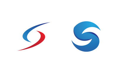 S Letter Logo business Icon illustration design Template v.49
