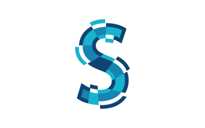 S Letter Logo business Icon illustration design Template v.52