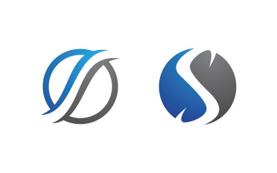 S Letter Logo business Icon illustration design Template v.55