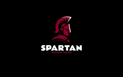 Spartan Savaşçı Kalkanı Maskot Logo Tasarımı 321