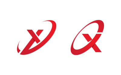 X Letter Branding design Logo Template illustration v.1