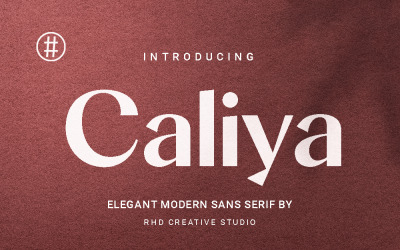 Caliya 优雅现代无衬线字体