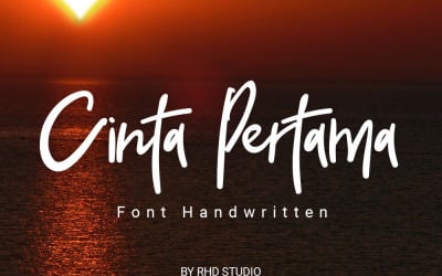 Fonte manuscrita Cinta Pertama