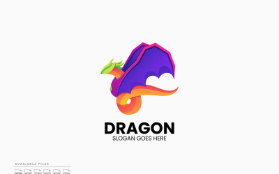 龙彩色渐变标志