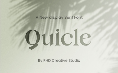 Quicle 新显示衬线字体