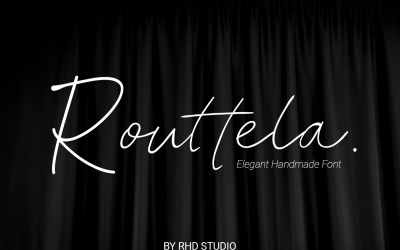 Routtela Elegant Handgemaakt Lettertype