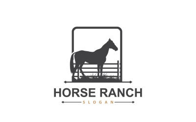 Horse Logo West Country Farm Ranch V4