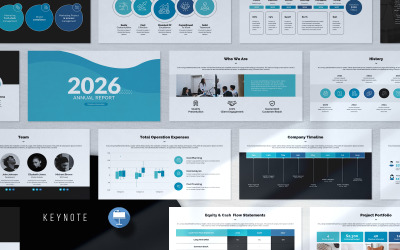Jahresbericht-Keynote-Präsentationsvorlage