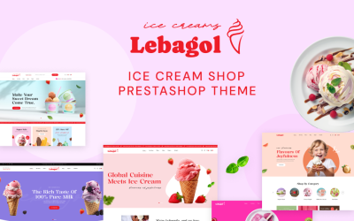 Ps Lebagol Elementor - Ice cream Shop Prestashop Theme