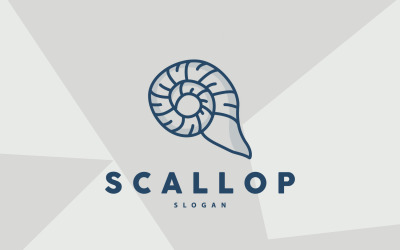 Seashell Logo Inspiration Scallop Design V4
