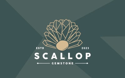 Seashell Logo Inspiration Scallop Design V6