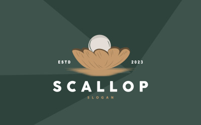 Seashell Logo Inspiration Scallop Design V7