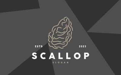 Seashell Logo Inspiration Scallop Design V8