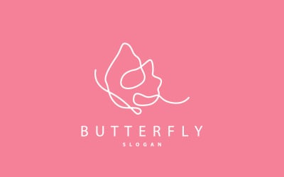 Butterfly Logo Design Beautiful Flying Animal V75