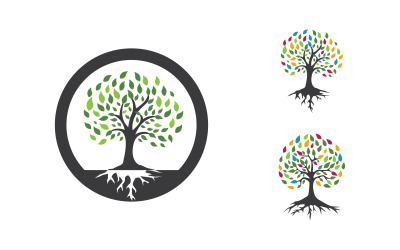Ecology Tree vector icon illustration logo design v.1