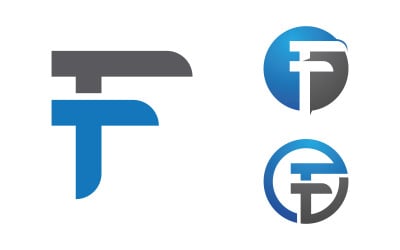F Letter Logo icon illustration vector design template v.17