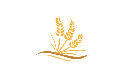 Farm Agriculture wheat rice vector illustration design v.8