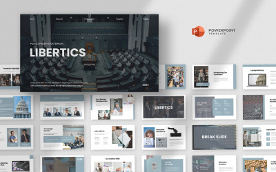 Libertics - Powerpoint-Vorlage für Politik und Governance
