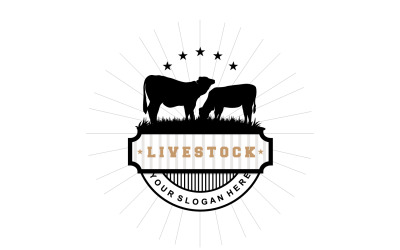 Livestock Logo Fram Garden Design V11