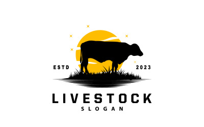 Livestock Logo Fram Garden Design V9