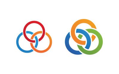 Business corporate unity chain Logo illustration design v.3