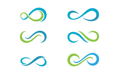 Дизайн логотипу Infinity Vector Icon Illustration шаблону дизайну v.12
