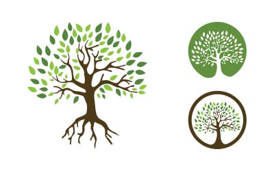 Ecology Tree vector icon illustration logo design v.10