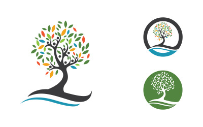Ecology Tree vector icon illustration logo design v.16
