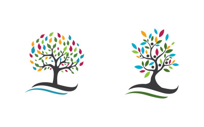 Ecology Tree vector icon illustration logo design v.2