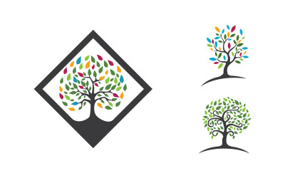 Ecology Tree vector icon illustration logo design v.4