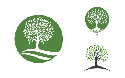 Ecology Tree vector icon illustration logo design v.5