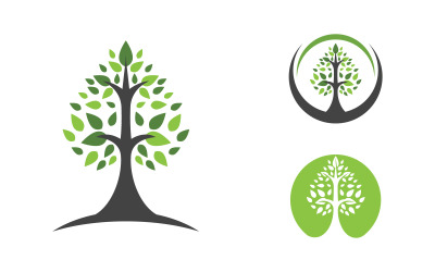 Ecology Tree vector icon illustration logo design v.6