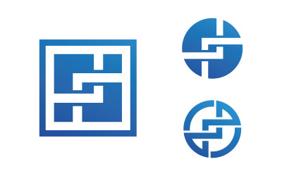 Företagsenhetskedja Logotyp illustration design v.2