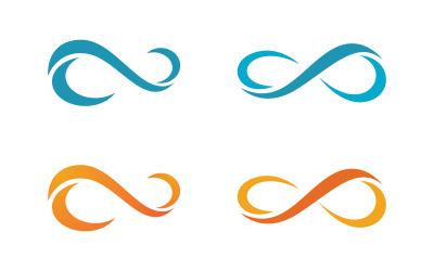 Infinity logo Design Vector icon illustration design template v.10