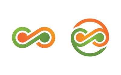Infinity logo Design Vector icon illustration design template v.14