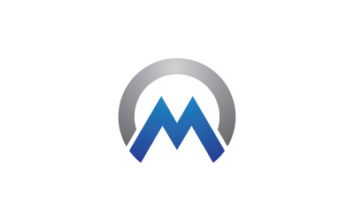 M Letter Business Concept design icon LogoTemplate v.13