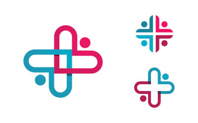 Medical Logo icon illustration vector design template v.5