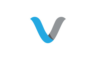 V icon Business Logo Template design illustration v.17