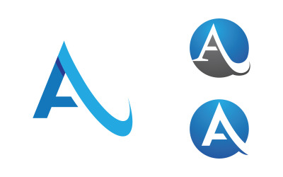A Letter Business Concept design LogoTemplate v1.101