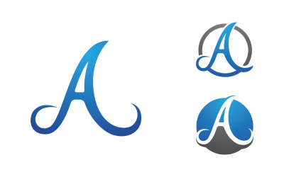 A Letter Business Concept design LogoTemplate v1.104