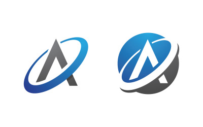 A Letter Business Concept design LogoTemplate v1.106