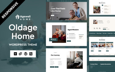 Agewell - Motyw WordPress Elementor dla domów opieki dla seniorów i osób starszych